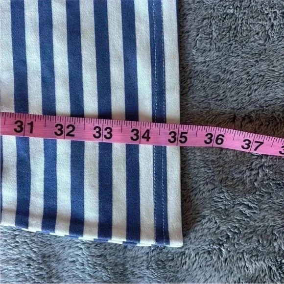 Steve Madden Striped Waist Tie Dress in Faded Ink Size Large NWT - Picture 7 of 8